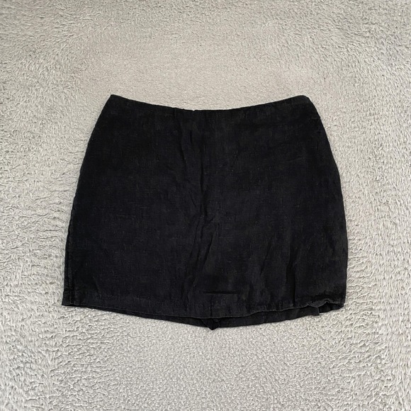 Abercrombie & Fitch Dresses & Skirts - Abercrombie & Fitch Linen Mini Skirt Womens Small Black Lined Pencil Summer